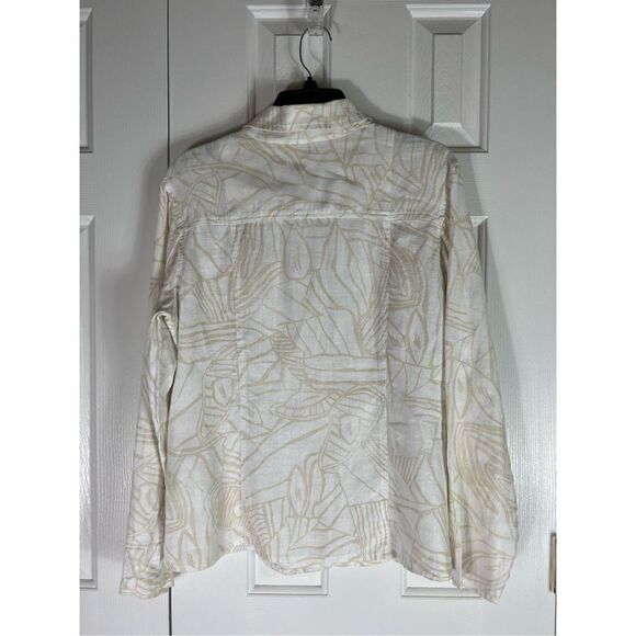 Chicos Women’s Linen Blouse Size 1 - Picture 3 of 3
